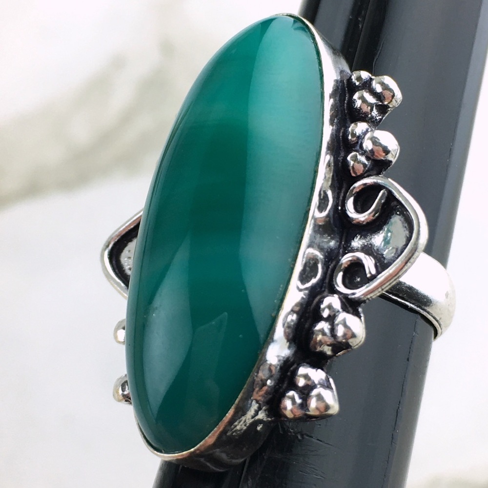 Botswana Agate Stone Ring Size 6 - Picture 5 of 12